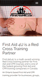 Mobile Screenshot of firstaid4u.ca